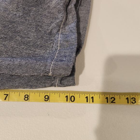 J Crew Mens Gray 10.5 Inch Chambray Stretch Shorts Size 38 Beach Nautical Preppy - Picture 9 of 11